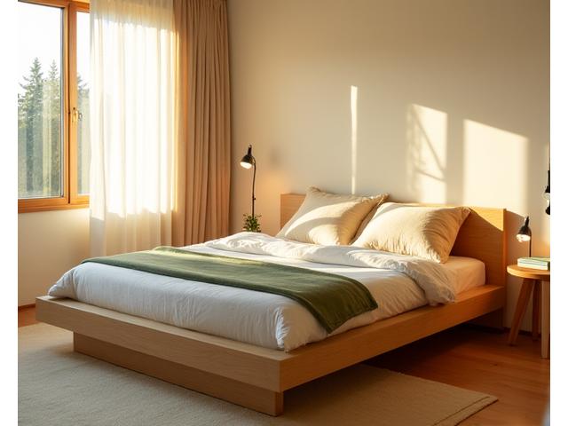 檜の香るベッドフレーム