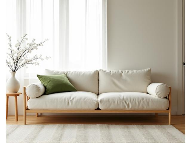 リビング用オーク材ソファ